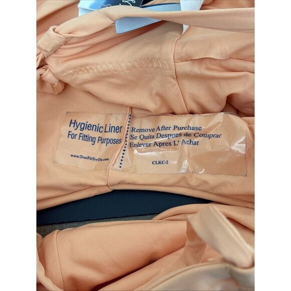 Isabella Rose Women's One Piece Plunge Tie Back Swimsuit Peach NWT - Picture 14 of 15